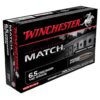 Winchester Match Ammunition 6.5 Creedmoor 140 Grain Sierra MatchKing Hollow Point Boat Tail