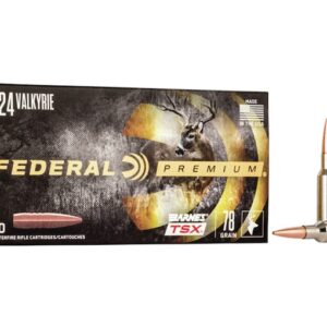 Federal Premium Ammunition 224 Valkyrie 78 Grain Barnes TSX Hollow Point Lead-Free Box of 20